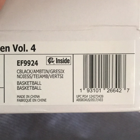 HARDEN VOL. 4 SHOES Never Worn - Picture 7 of 7